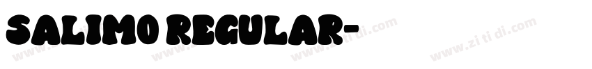 Salimo Regular字体转换